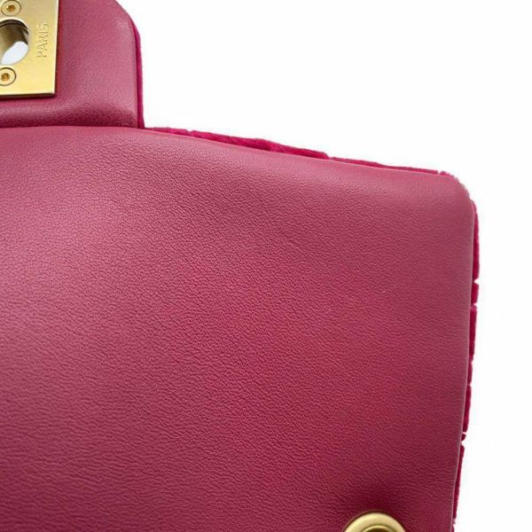 シャネル チェーンショルダーバッグ ココマーク カメリア ミニフラップバッグ ベルベット CHANEL バッグ