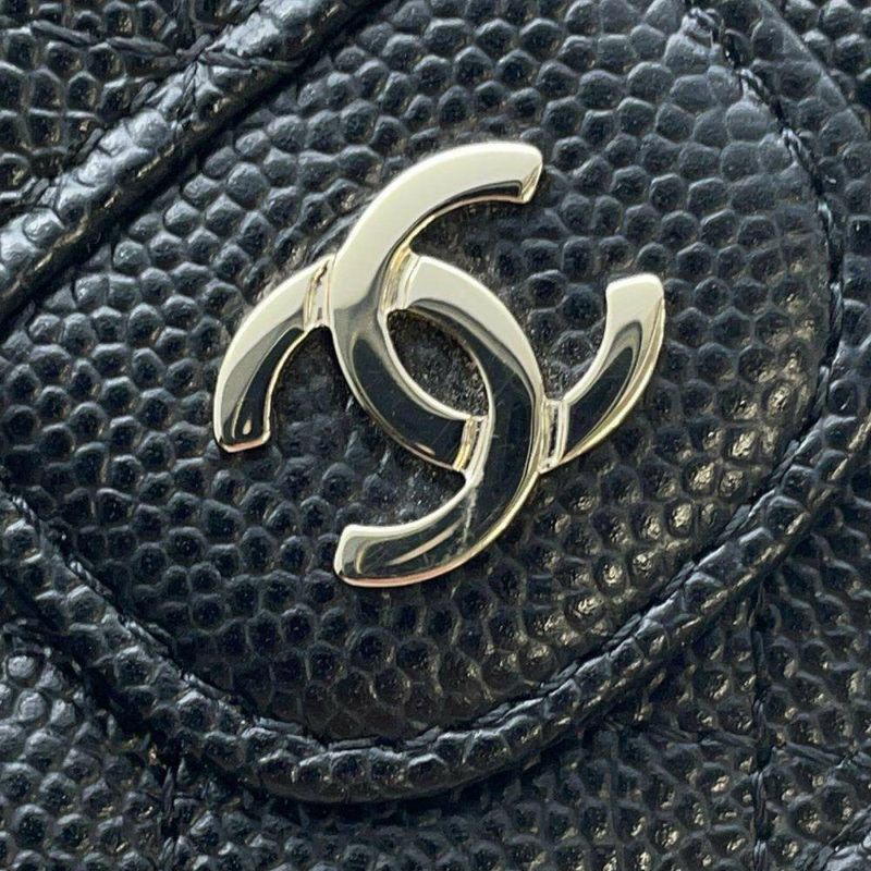 シャネル 三つ折り財布 マトラッセ ココマーク クラシック スモール フラップ ウォレット AP0230 CHANEL 財布 黒