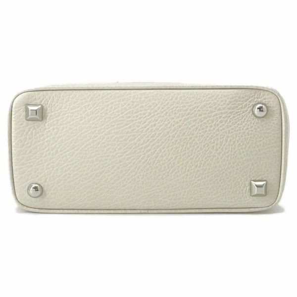 メゾンマルジェラ ハンドバッグ  5AC 2WAY ドローストリングバッグ レザー キャンバス SB3WD0005 P4348 ショルダー 白