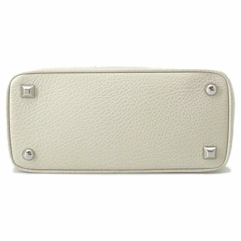 メゾンマルジェラ ハンドバッグ  5AC 2WAY ドローストリングバッグ レザー キャンバス SB3WD0005 P4348 ショルダー 白