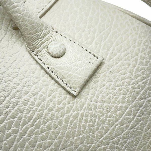 メゾンマルジェラ ハンドバッグ  5AC 2WAY ドローストリングバッグ レザー キャンバス SB3WD0005 P4348 ショルダー 白