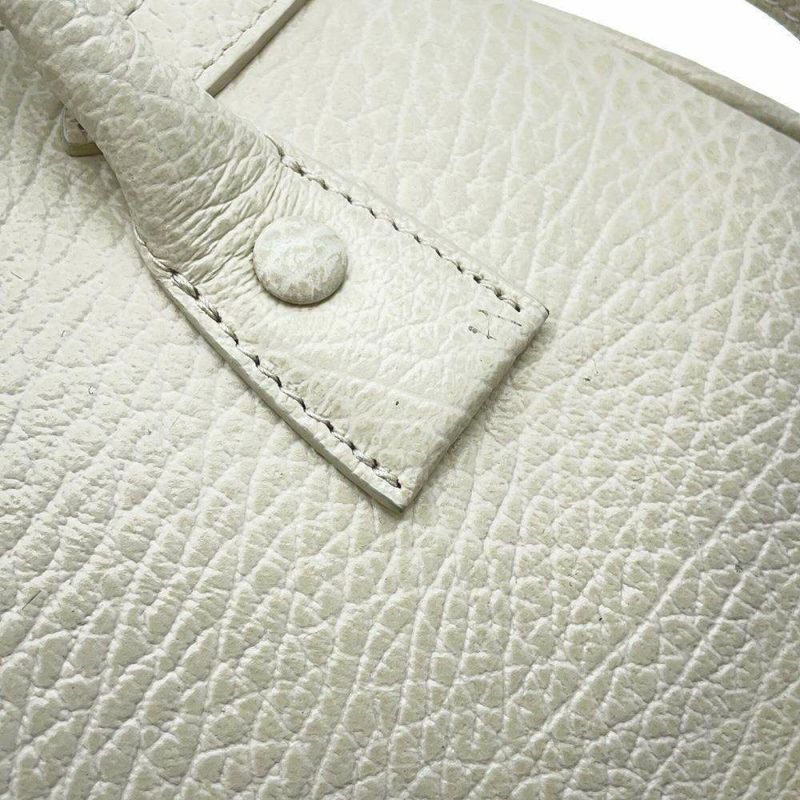 メゾンマルジェラ ハンドバッグ  5AC 2WAY ドローストリングバッグ レザー キャンバス SB3WD0005 P4348 ショルダー 白