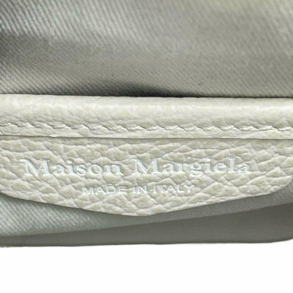 メゾンマルジェラ ハンドバッグ  5AC 2WAY ドローストリングバッグ レザー キャンバス SB3WD0005 P4348 ショルダー 白
