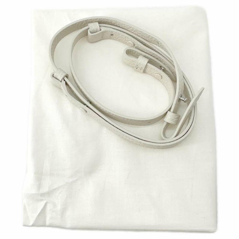 メゾンマルジェラ ハンドバッグ  5AC 2WAY ドローストリングバッグ レザー キャンバス SB3WD0005 P4348 ショルダー 白