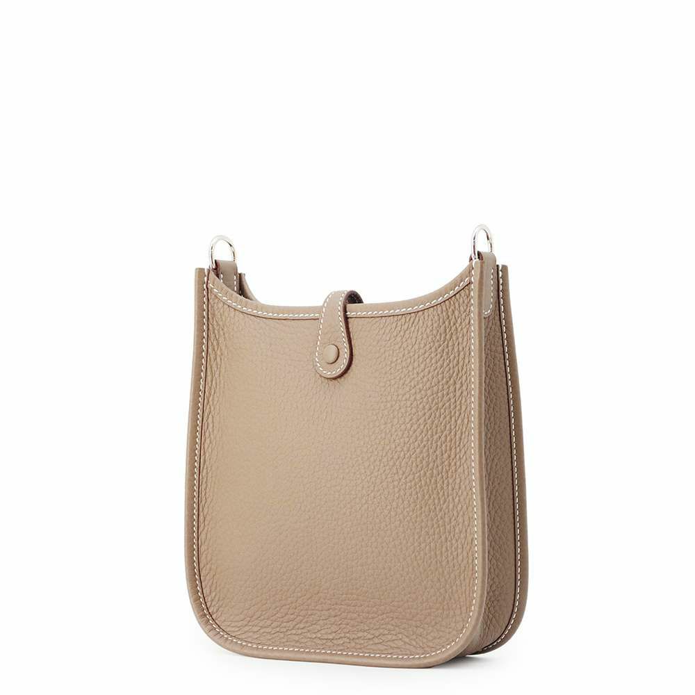 エルメス ショルダーバッグ エブリンTPM エトゥープ/ブルーインディゴ/シルバー金具 トリヨンクレマンス W刻印