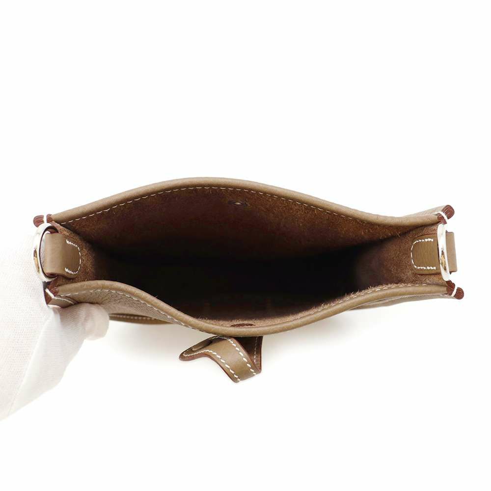 エルメス ショルダーバッグ エブリンTPM エトゥープ/ブルーインディゴ/シルバー金具 トリヨンクレマンス W刻印
