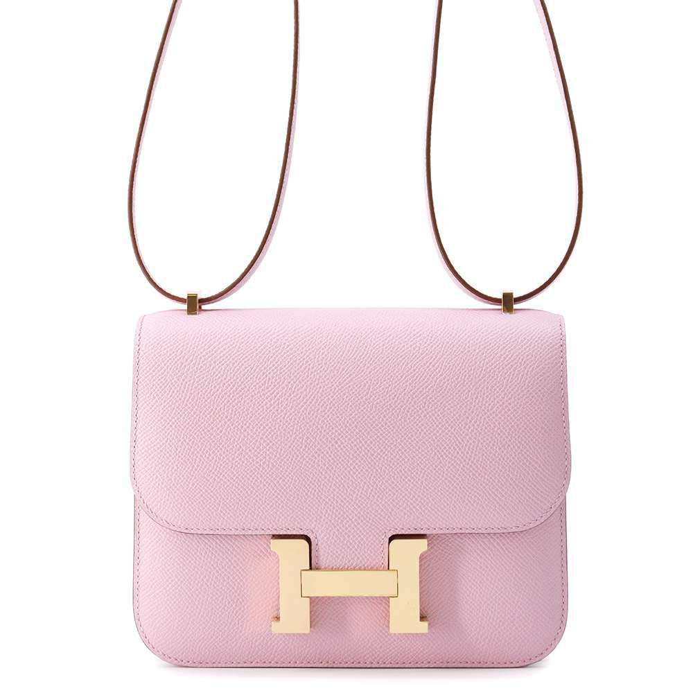 エルメス ショルダーバッグ ミニ コンスタンス3 モーヴシルベストル/ピンクゴールド金具 エプソン U刻印