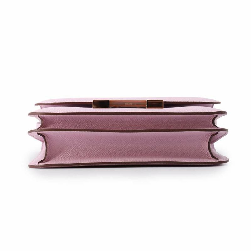 エルメス ショルダーバッグ ミニ コンスタンス3 モーヴシルベストル/ピンクゴールド金具 エプソン U刻印