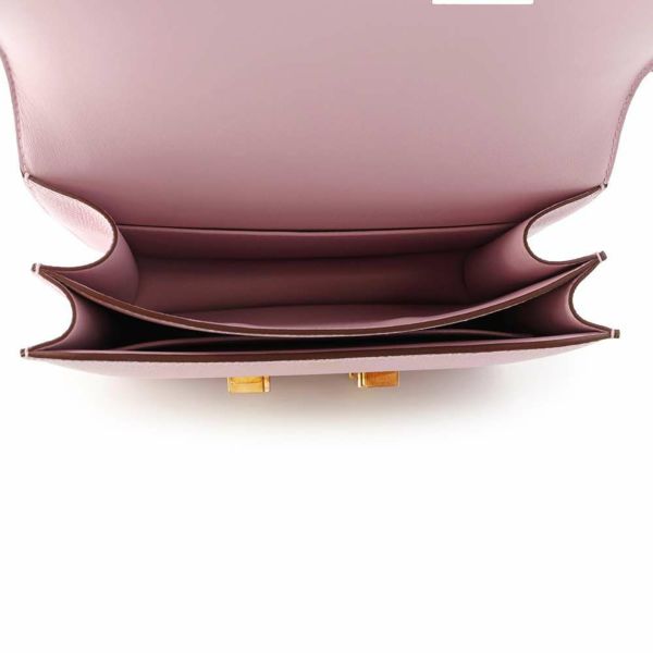 エルメス ショルダーバッグ ミニ コンスタンス3 モーヴシルベストル/ピンクゴールド金具 エプソン U刻印