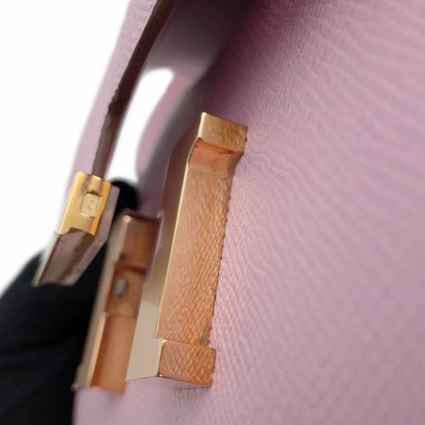 エルメス ショルダーバッグ ミニ コンスタンス3 モーヴシルベストル/ピンクゴールド金具 エプソン U刻印