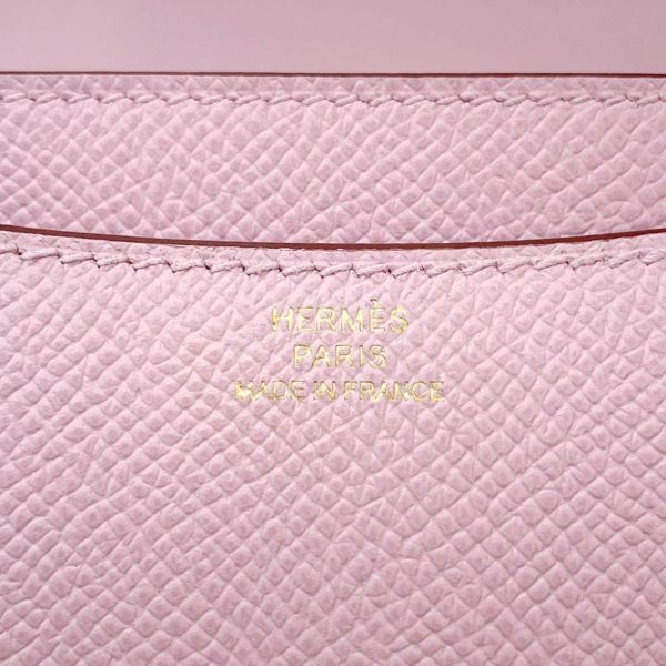 エルメス ショルダーバッグ ミニ コンスタンス3 モーヴシルベストル/ピンクゴールド金具 エプソン U刻印