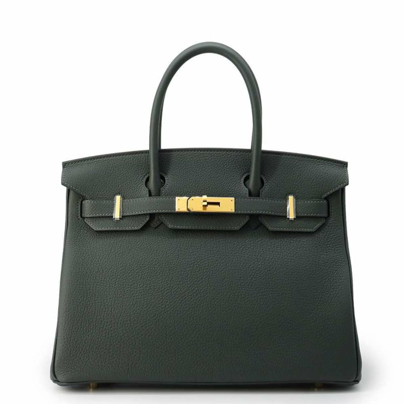 エルメス バーキン30 ヴェールフォンセ/ゴールド金具 トゴ W刻印 HERMES Birkin ハンドバッグ