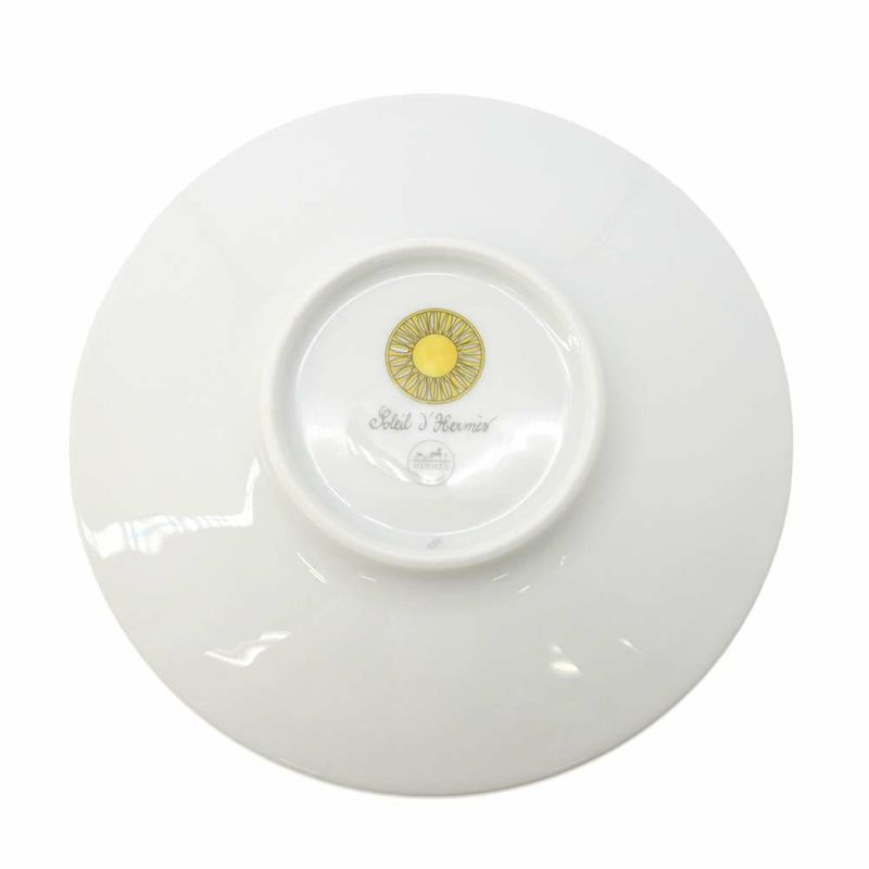 エルメス ティーカップ ソーサー ソレイユ 2客セット 200ml HERMES 食器 陶器 ギフト ポーセリン 白