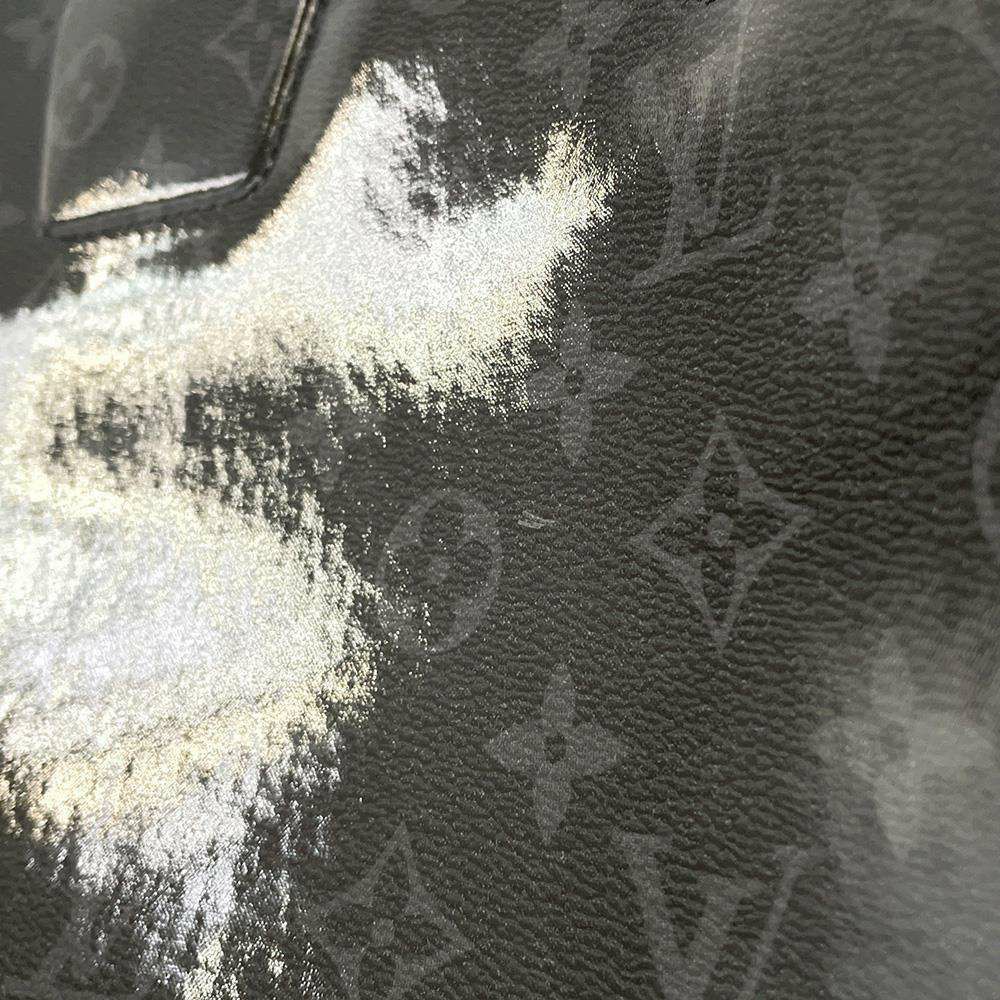 ルイヴィトン ボストンバッグ モノグラム・エクリプス グレーズ キーポル・バンドリエール50 M43901 黒 ブラック