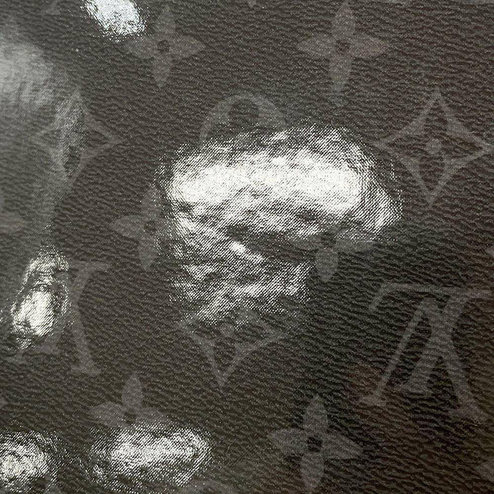 ルイヴィトン ボストンバッグ モノグラム・エクリプス グレーズ キーポル・バンドリエール50 M43901 黒 ブラック