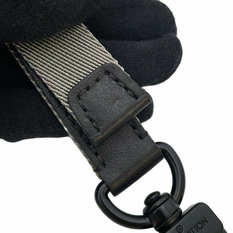 ルイヴィトン ボストンバッグ モノグラム・エクリプス グレーズ キーポル・バンドリエール50 M43901 黒 ブラック