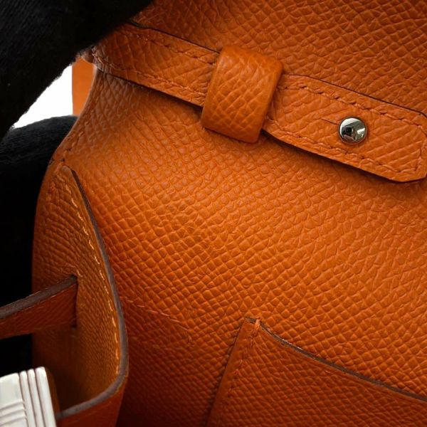 エルメス ケリーウォレット ロング トゥーゴー オレンジ/シルバー金具 エプソン B刻印 財布