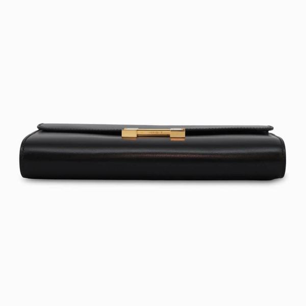 エルメス 長財布 コンスタンス トゥーゴー ロング ブラック/ゴールド金具 ボックスカーフ B刻印 黒