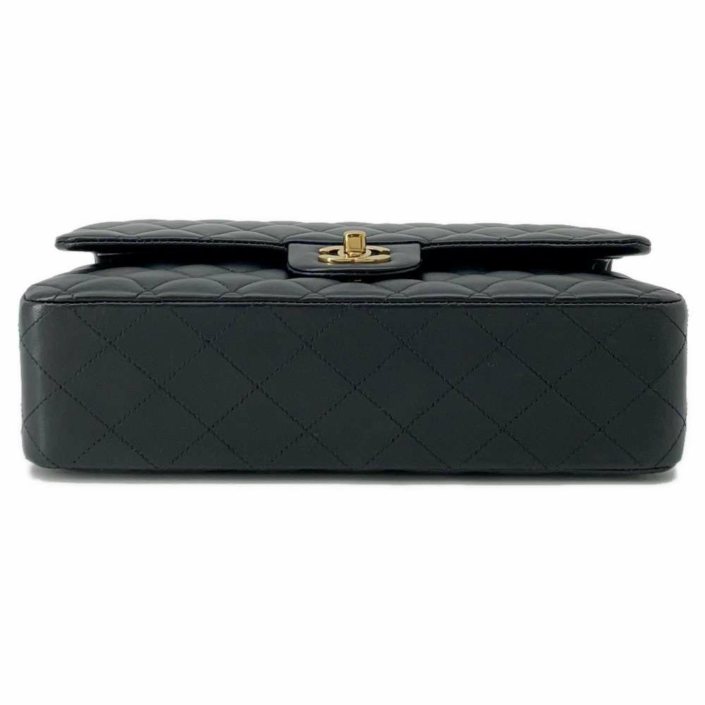 シャネル チェーンショルダーバッグ マトラッセ25 ココマーク ラムスキン ダブルチェーン A01112 CHANEL 黒