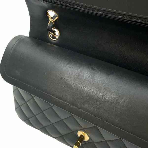シャネル チェーンショルダーバッグ マトラッセ25 ココマーク ラムスキン ダブルチェーン A01112 CHANEL 黒