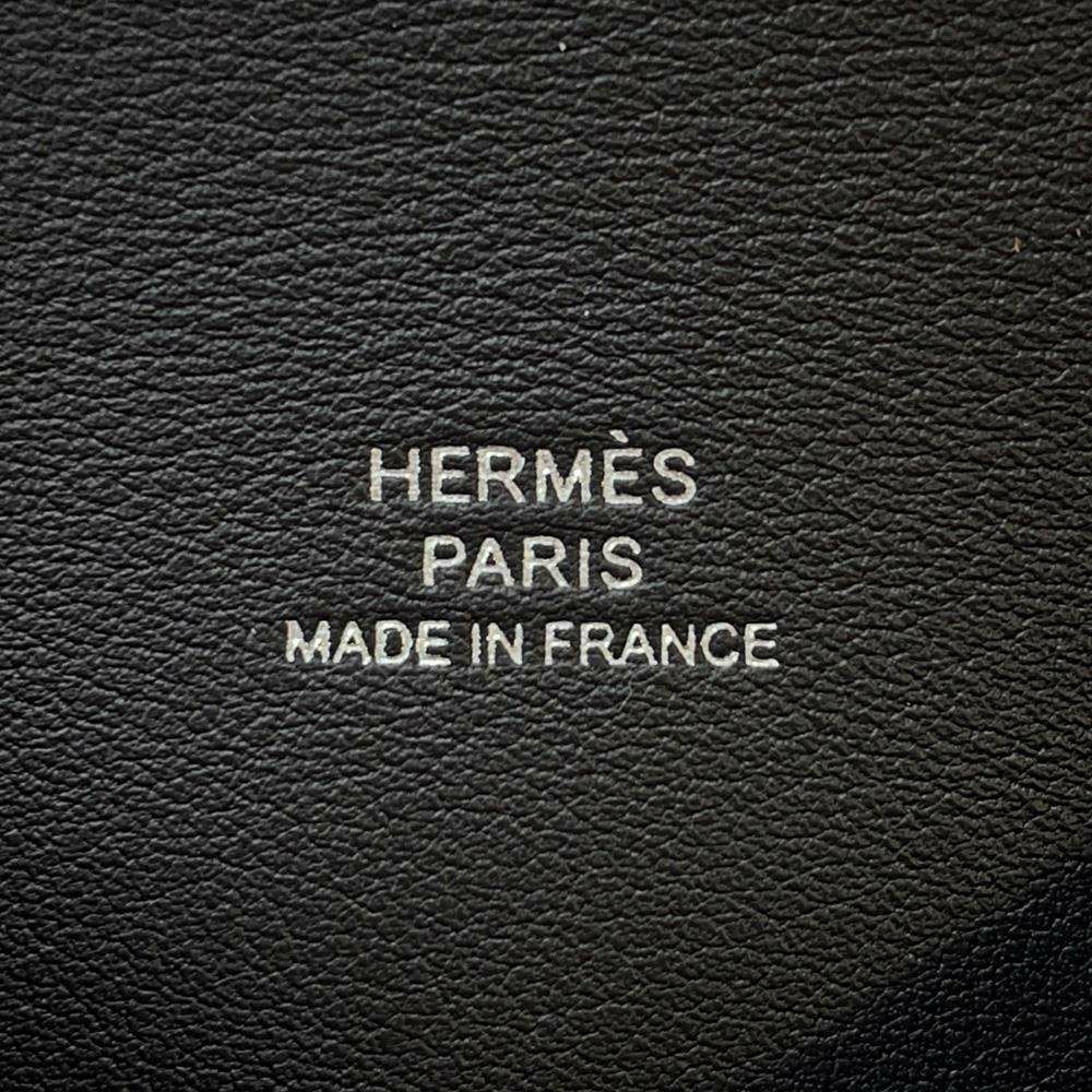 エルメス カードケース カルヴィ ブラック ボックスカーフ U刻印 HERMES 名刺入れ 黒