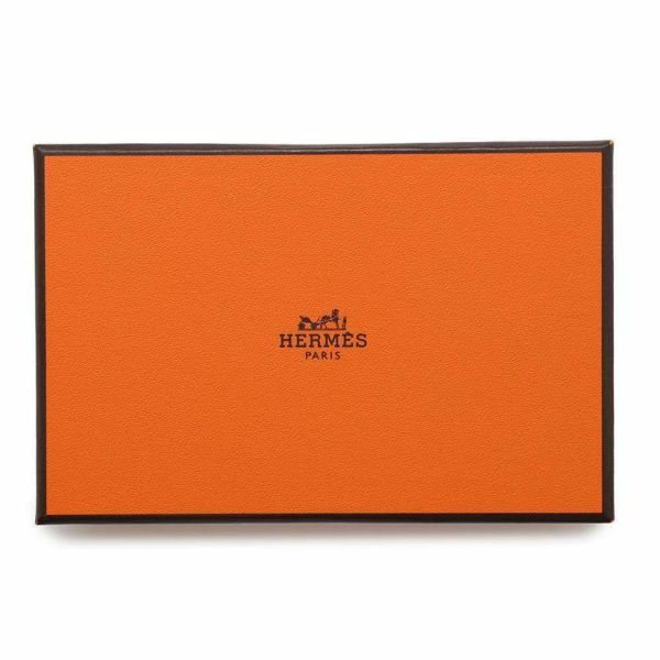 エルメス カードケース カルヴィ ブラック ボックスカーフ U刻印 HERMES 名刺入れ 黒