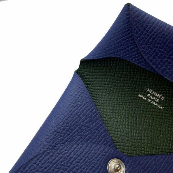 エルメス コインケース バスティア ヴェルソ ブルーサフィール/ヴェールアングランス エプソン U刻印