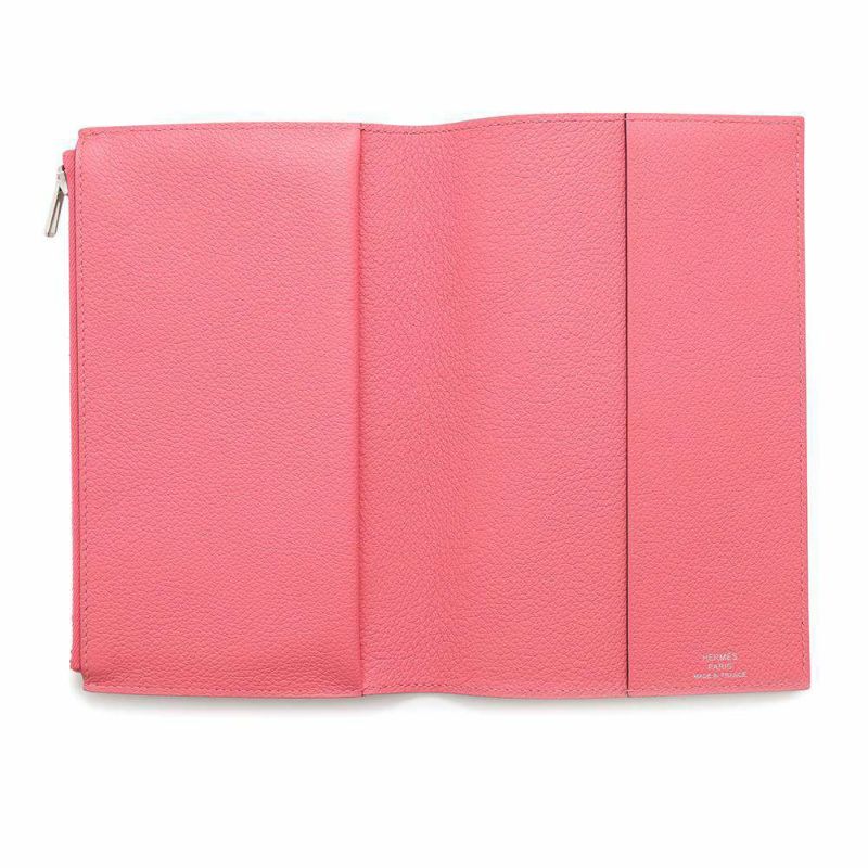 エルメス ノートカバー EAジップPM ローズアザレ/シルバー金具 エバーカラー U刻印 HERMES Eazip