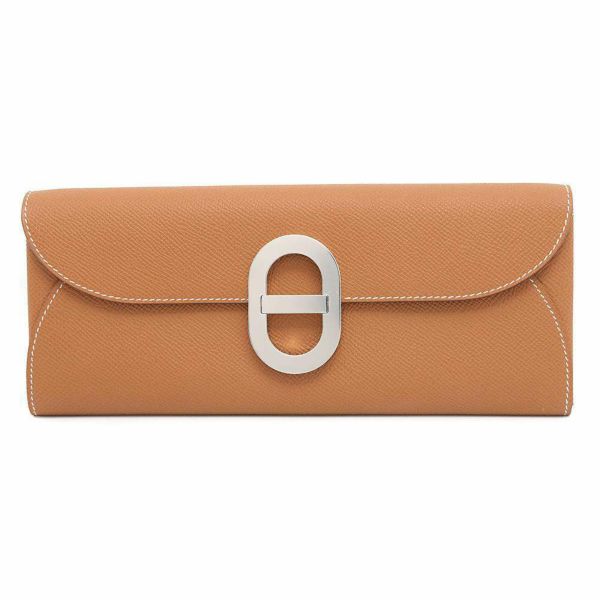 エルメス 長財布 シェーヌダンクル トゥーゴー ゴールド/シルバー金具 エプソン B刻印