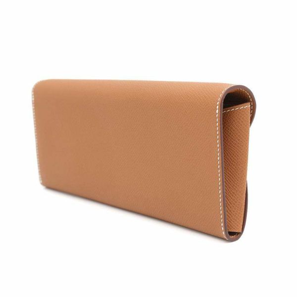 エルメス 長財布 シェーヌダンクル トゥーゴー ゴールド/シルバー金具 エプソン B刻印