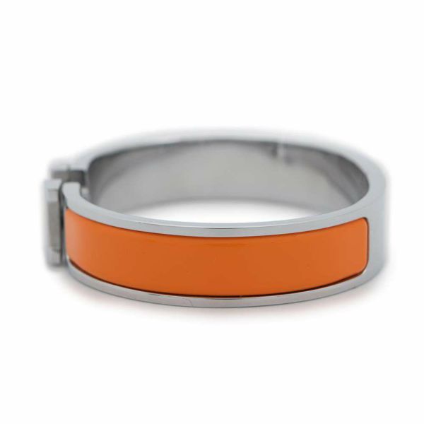 エルメス ブレスレット クリックH クリッククラックPM オレンジ/シルバー金具 HERMES アクセサリー