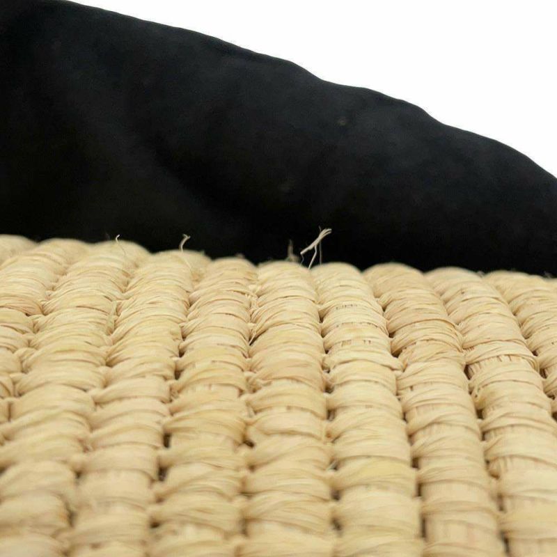 ロエベ トートバッグ ラフィア スクエアバケット スモール A223099X29 LOEWE カゴバッグ 黒