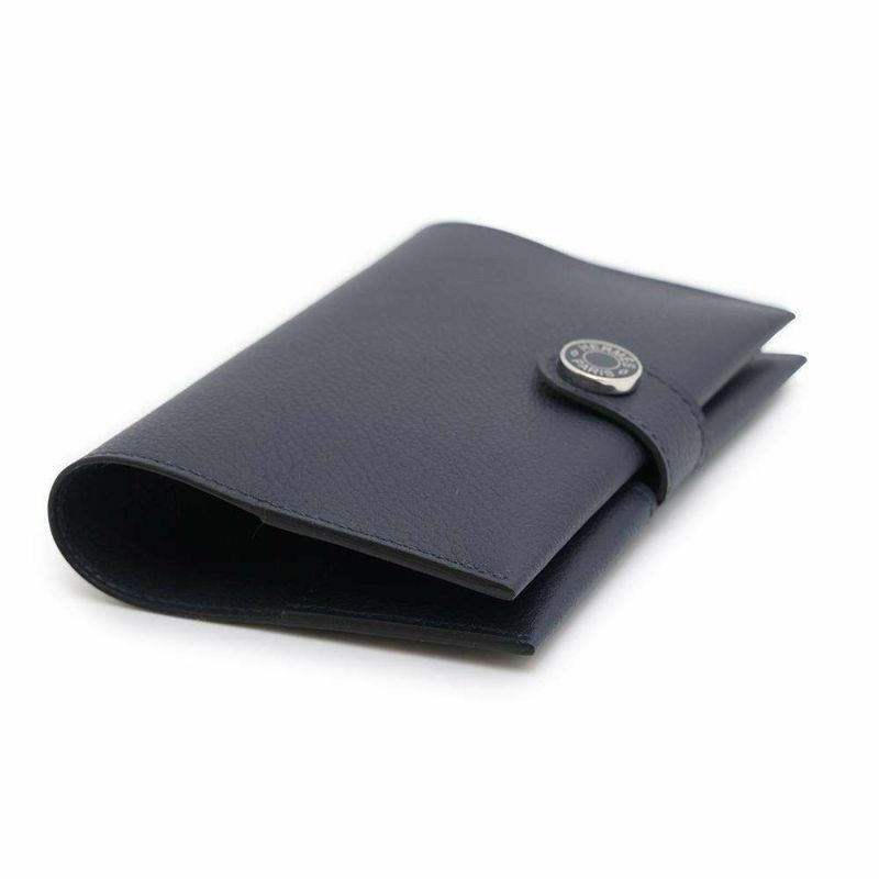 エルメス パスポートケース RMS ブルーニュイ/シルバー金具 エバーカラー B刻印 HERMES 手帳カバー