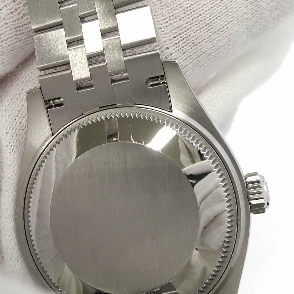 ロレックス デイトジャスト31 SS/K18WG ランダムシリアル ルーレット 278274 ROLEX 腕時計 ブライトブルー文字盤 ローマン