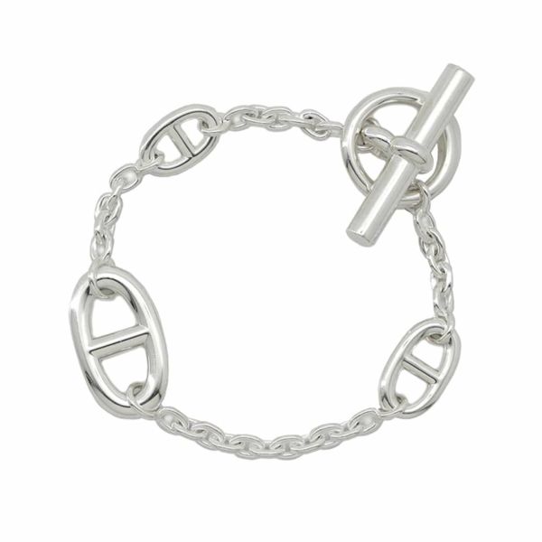 エルメス ブレスレット シェーヌダンクル ファランドール SV925シルバー サイズST HERMES ジュエリー
