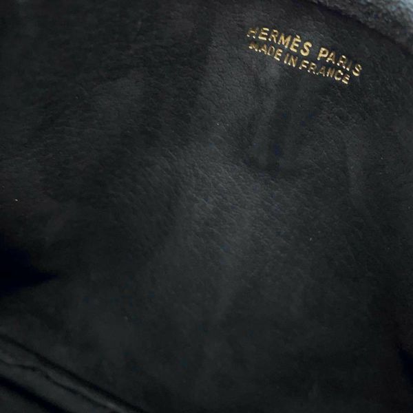 エルメス ショルダーポーチ ミニミニトリム ブラック/ゴールド金具 ドブリス 〇U刻印 黒