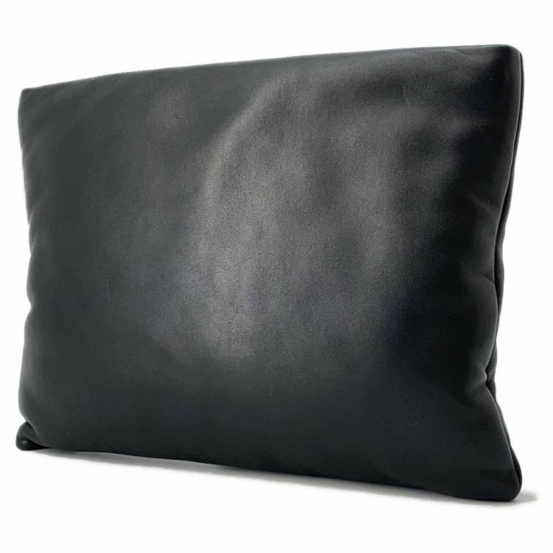 サンローランパリ クラッチバッグ パフィーポーチ ラージ  レザー 779526AADA11000 SAINT LAURENT PARIS バッグ 黒
