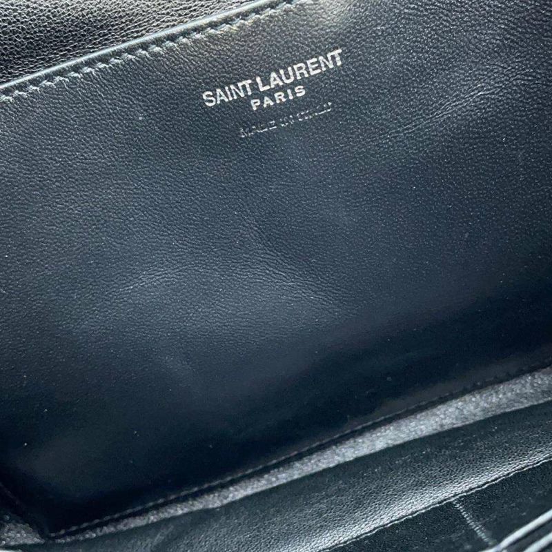 サンローランパリ クラッチバッグ パフィーポーチ ラージ  レザー 779526AADA11000 SAINT LAURENT PARIS バッグ 黒
