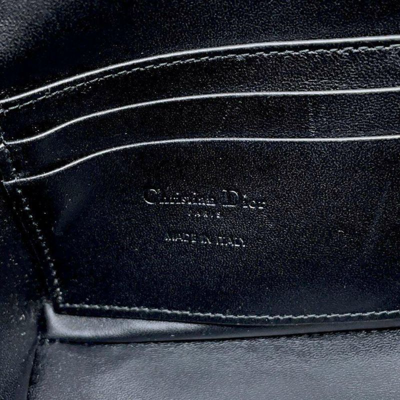 クリスチャン・ディオール チェーンショルダーバッグ ディオールスター マクロカナージュ ラムスキン S3202UDBB 黒