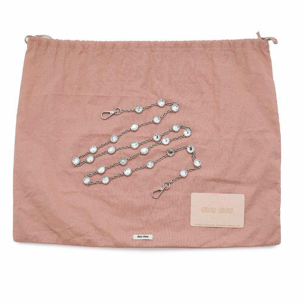 ミュウミュウ ハンドバッグ マテラッセ レザー 5BA220 Miu Miu 2wayチェーンショルダーバッグ 黒