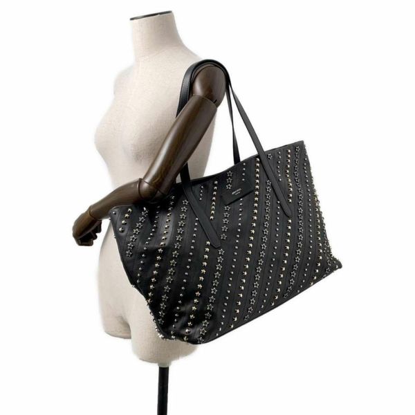 ジミーチュウ トートバッグ ピムリコ スタッズ スター JIMMY CHOO ショルダーバッグ 黒