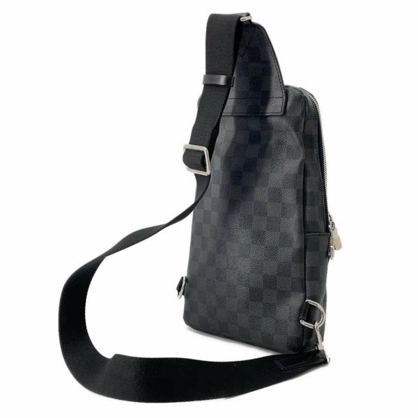 ルイヴィトン ボディバッグ ダミエ・グラフィット アヴェニュー・スリングバッグ N41719 LOUIS VUITTON 黒 ブラック