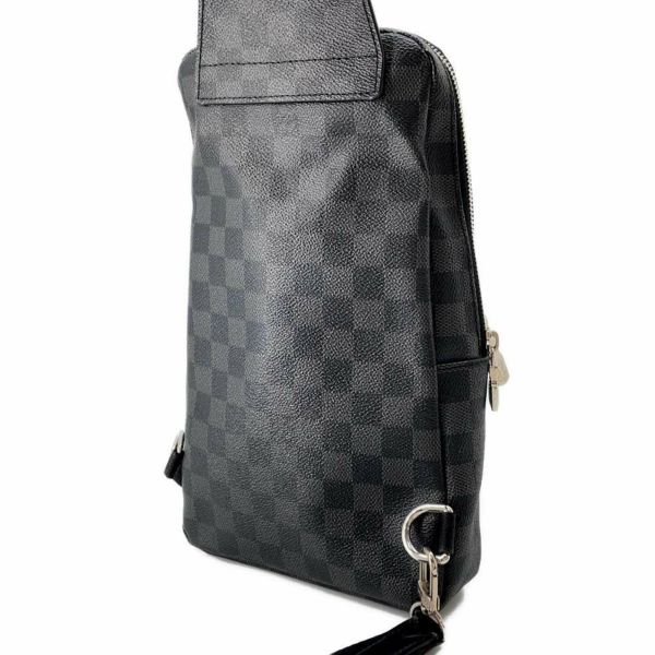 ルイヴィトン ボディバッグ ダミエ・グラフィット アヴェニュー・スリングバッグ N41719 LOUIS VUITTON 黒 ブラック
