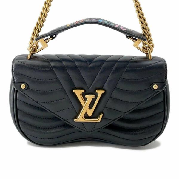 ルイヴィトン ショルダーバッグ ニューウェーブ チェーンバッグMM M51498 LOUIS VUITTON 3wayバッグ ブラック 黒