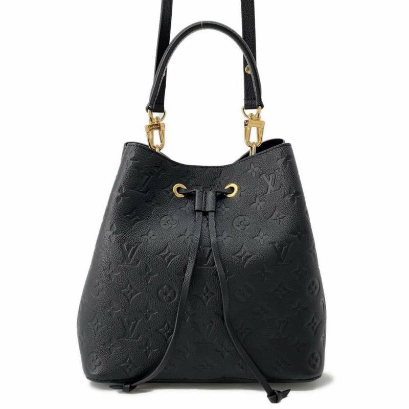 ルイヴィトン ハンドバッグ モノグラム・アンプラント ネオノエ M45256 2WAYバッグ ブラック 黒