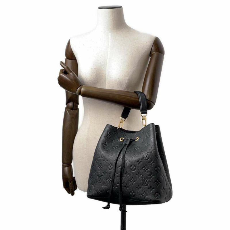 ルイヴィトン ハンドバッグ モノグラム・アンプラント ネオノエ M45256 2WAYバッグ ブラック 黒