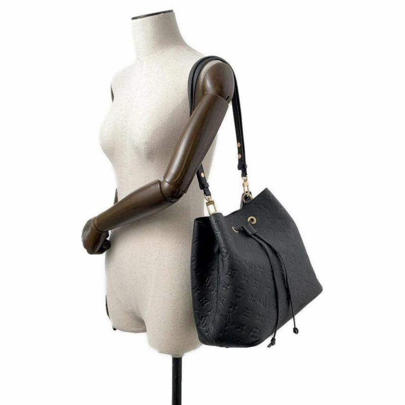 ルイヴィトン ハンドバッグ モノグラム・アンプラント ネオノエ M45256 2WAYバッグ ブラック 黒