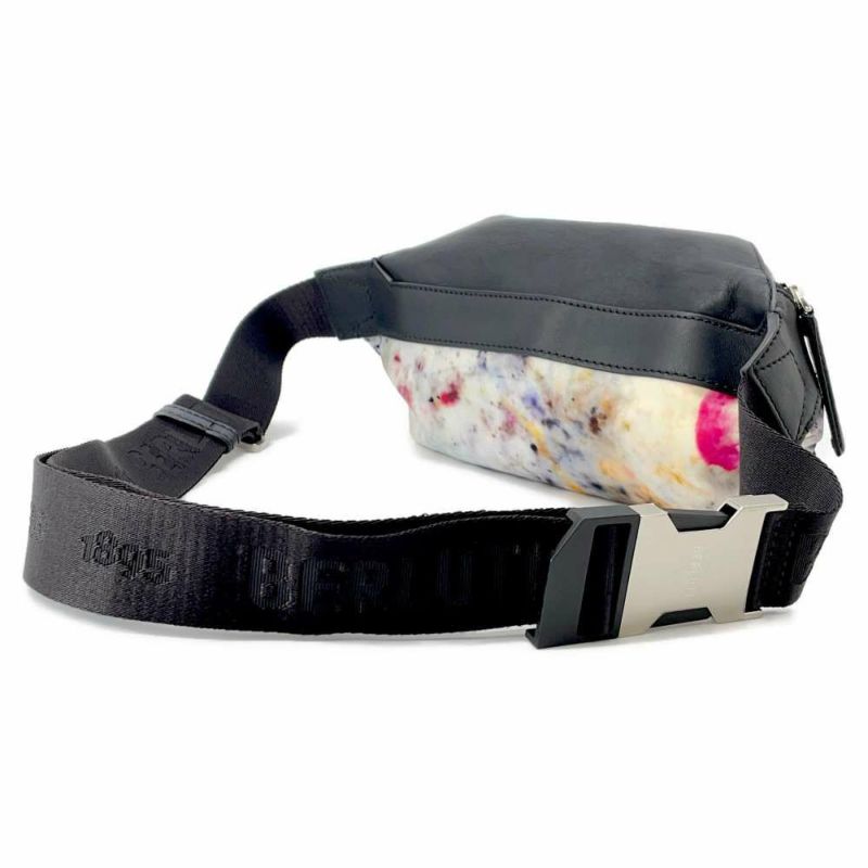 ベルルッティ ボディバッグ ナイロン レザー Berluti 黒 白 マルチカラー