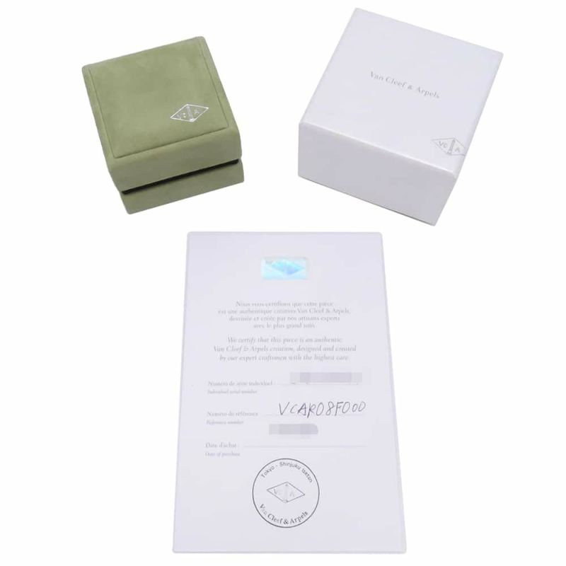 ヴァンクリ ネックレス ドゥ パピヨン ペンダント マザーオブパール ダイヤモンド 2P 0.2ct K18PGピンクゴールド VCARO8FO00