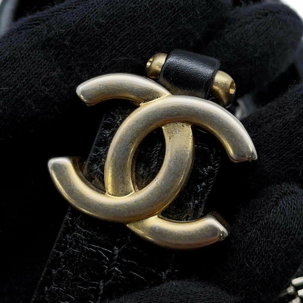 シャネル チェーンショルダーバッグ ガブリエル ドゥ シャネル スモール ホーボーバッグ フェルト A91810 CHANEL 黒